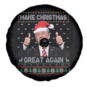 Christmas Trump Spare Tire Cover Make Christmas Great Again Santa Donald Ugly Sweater TS02 Print Your Wear