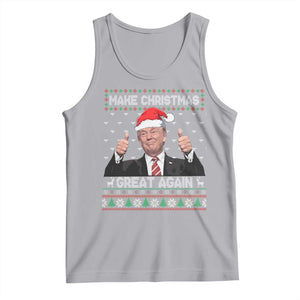 Christmas Trump Tank Top Make Christmas Great Again Santa Donald Ugly Sweater TS02 Athletic Heather Print Your Wear