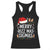 Funny Santa Rizz Christmas Racerback Tank Top Merry Rizzmas Sigmas TS02 Black Print Your Wear