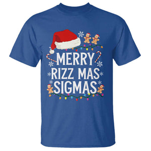 Funny Santa Rizz Christmas T Shirt Merry Rizzmas Sigmas TS02 Royal Blue Print Your Wear