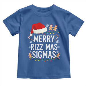 Funny Santa Rizz Christmas Toddler T Shirt Merry Rizzmas Sigmas TS02 Royal Blue Print Your Wear