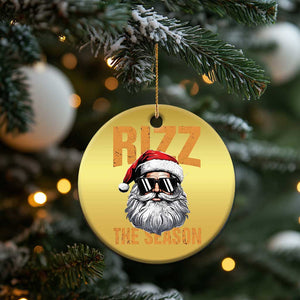 Funny Santa Rizz Xmas Christmas Ornament Rizz The Season TS02 Print Your Wear