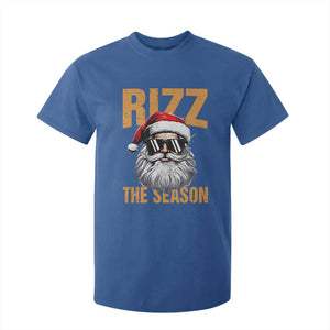 Funny Santa Rizz Christmas T Shirt For Kid Rizz The Season TS02 Royal Blue Print Your Wear