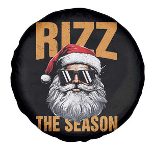 Funny Santa Rizz Christmas Spare Tire Cover Rizz The Season TS02 Print Your Wear