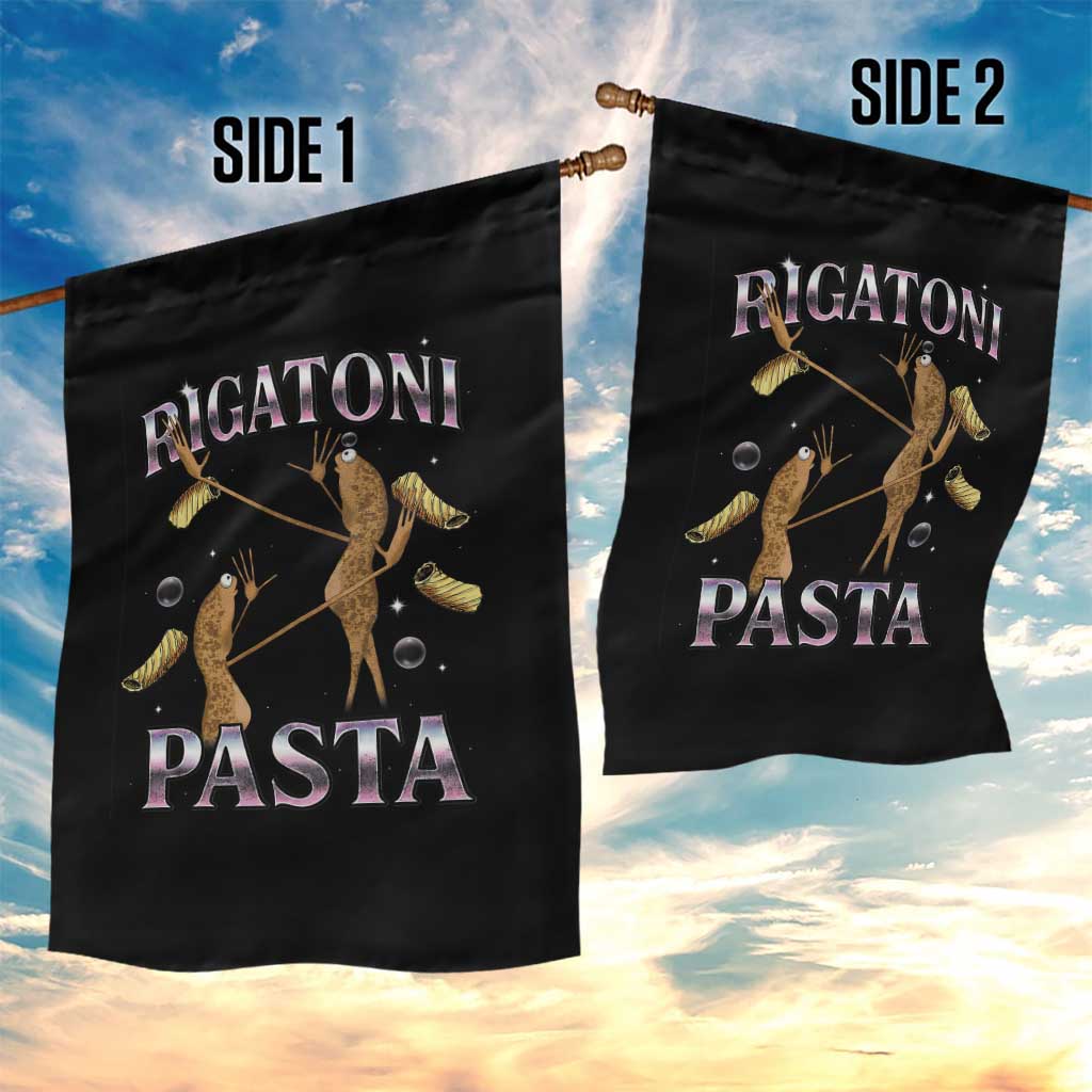 Rigatoni Pasta Lover Marcus The Worm Garden Flag Retro 90s Bootleg Weird Meme Internet Humor TS02 Print Your Wear