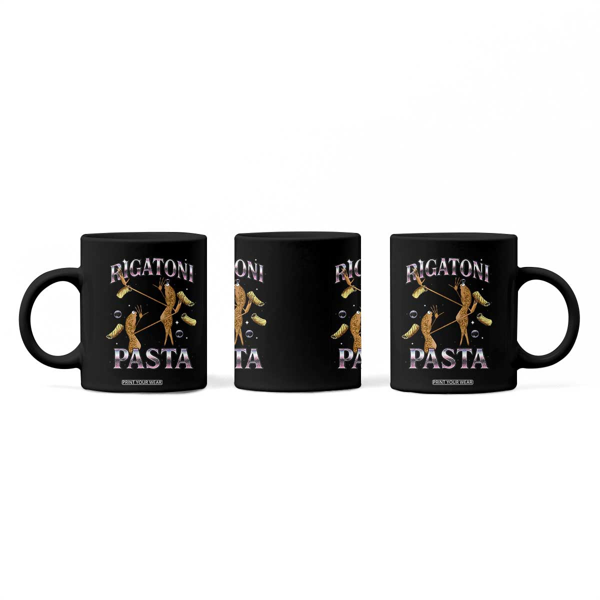 Rigatoni Pasta Lover Marcus The Worm Coffee Mug Retro 90s Bootleg Weird Meme Internet Humor TS02 Print Your Wear