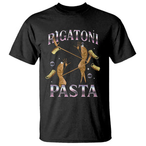 Rigatoni Pasta Lover Marcus The Worm T Shirt Retro 90s Bootleg Weird Meme Internet Humor TS02 Black Print Your Wear