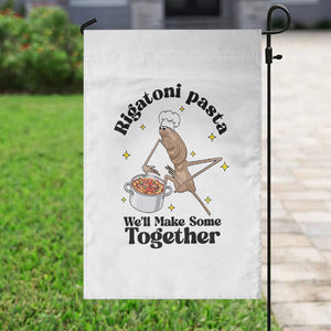 Rigatoni Pasta Chef Marcus The Worm Garden Flag We'll Make Some Together Wholesome Weird Meme TS02 Print Your Wear