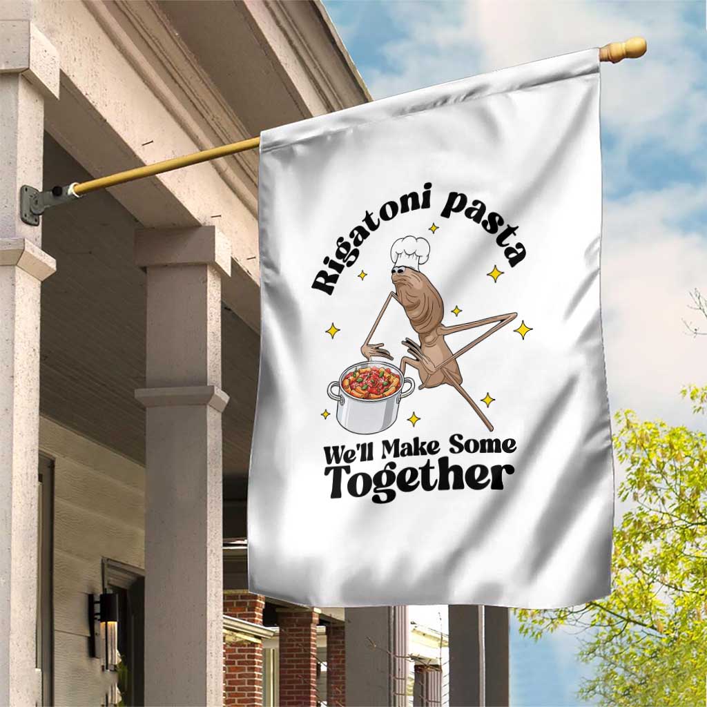 Rigatoni Pasta Chef Marcus The Worm Garden Flag We'll Make Some Together Wholesome Weird Meme TS02 Print Your Wear