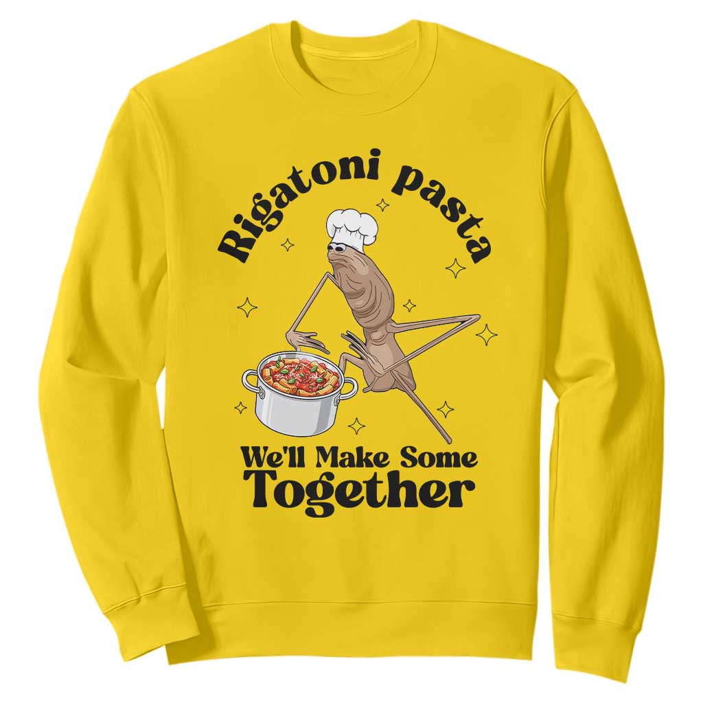 Rigatoni Pasta Chef Marcus The Worm Sweatshirt We'll Make Some Together Wholesome Weird Meme TS02 Daisy Print Your Wear