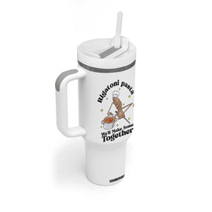 Rigatoni Pasta Chef Marcus The Worm Tumbler With Handle We'll Make Some Together Wholesome Weird Meme TS02 Print Your Wear