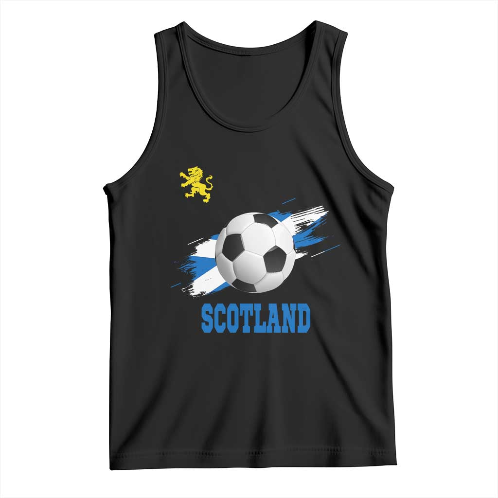 Scotland Soccer Flag Tank Top Scottish Football Fans Pride TS02 Black Print Your Wear