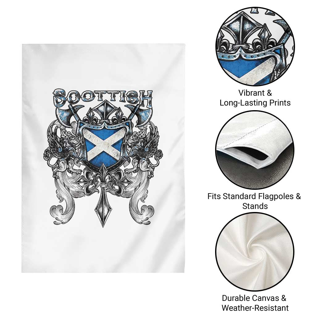 Scottish Heritage Crest Gothic Garden Flag Medieval Flag and Sword Celtic Pride TS02 Print Your Wear