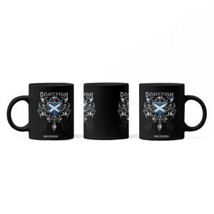 Scottish Heritage Crest Gothic Coffee Mug Medieval Flag and Sword Celtic Pride TS02 Print Your Wear