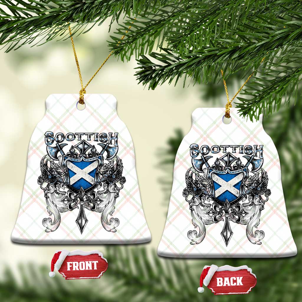 Scottish Heritage Crest Gothic Ceramic Ornament Medieval Flag and Sword Celtic Pride TS02 Print Your Wear