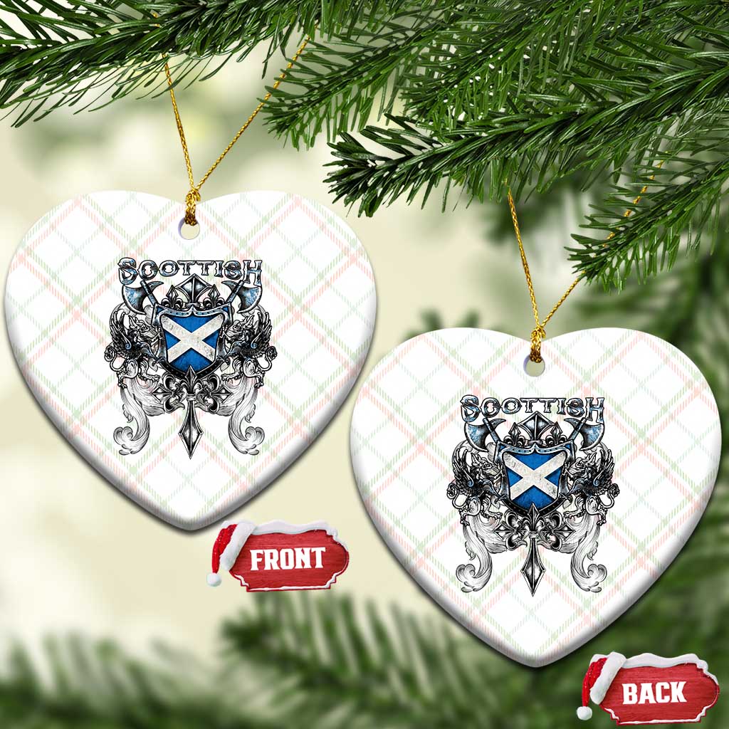 Scottish Heritage Crest Gothic Ceramic Ornament Medieval Flag and Sword Celtic Pride TS02 Print Your Wear