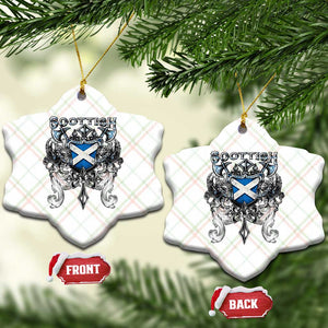 Scottish Heritage Crest Gothic Ceramic Ornament Medieval Flag and Sword Celtic Pride TS02 Print Your Wear