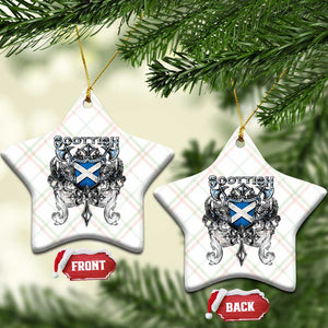 Scottish Heritage Crest Gothic Ceramic Ornament Medieval Flag and Sword Celtic Pride TS02 Print Your Wear