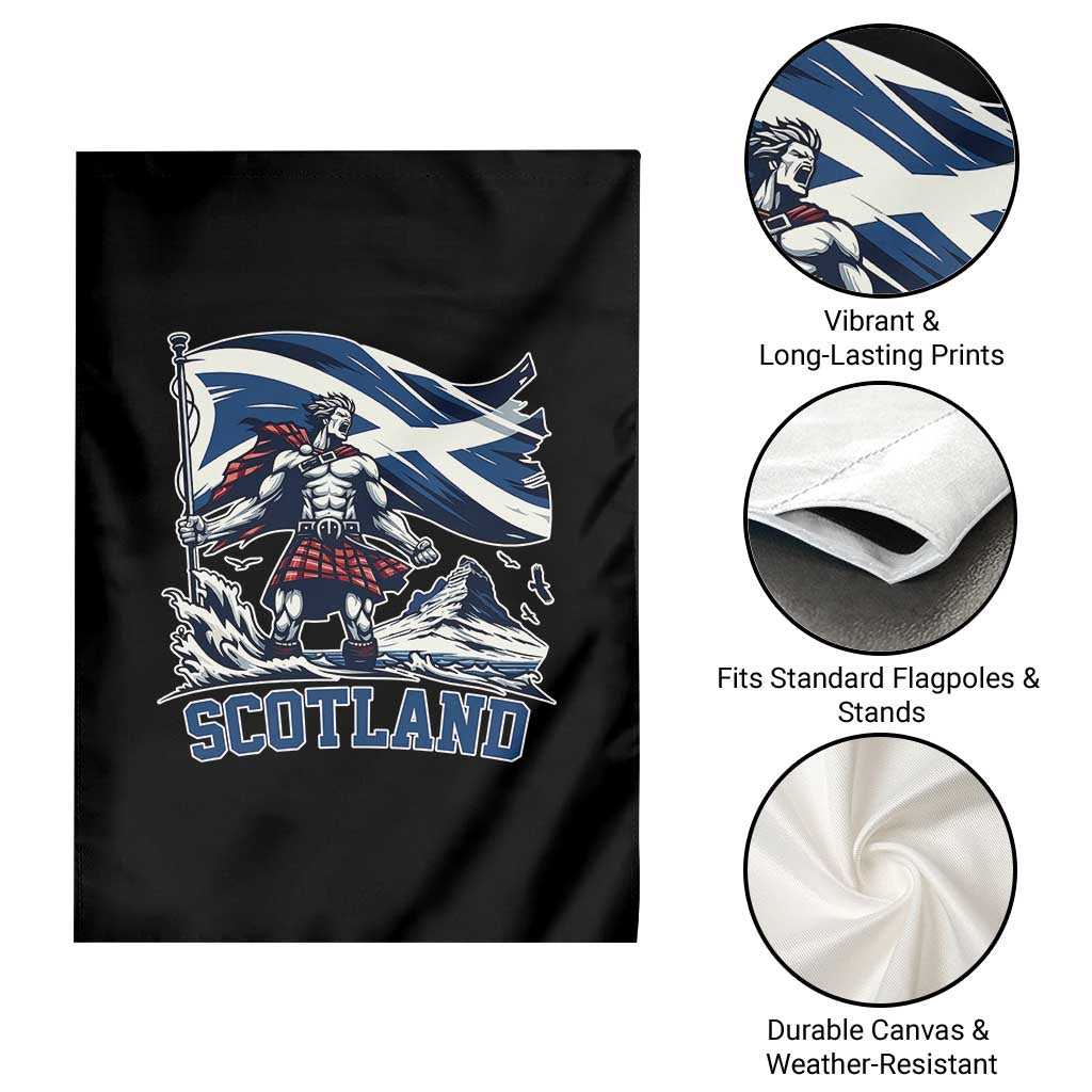 Scottish Warrior Garden Flag Brave Highland Hero Scotland Flag TS02 Print Your Wear