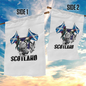 Roaring Scottish Lion Crest Garden Flag Thistle Scotland Flag Emblem for Brave Highlanders TS02 Print Your Wear