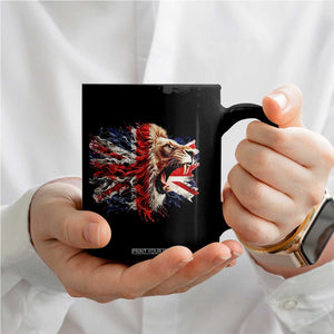 Roaring British Lion Flag Coffee Mug Union Jack UK Pride TS02 Print Your Wear