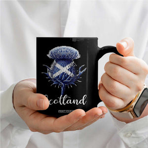 Scotland Thistle Floral Emblem Saltire Flag Coffee Mug Patriotic Scottish Heritage TS02 Print Your Wear