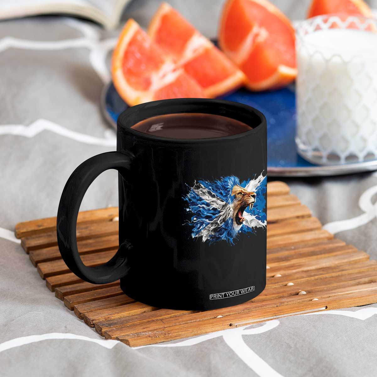 Roaring Scottish Lion Coffee Mug Braveheart Scotland Flag Pride TS02 Print Your Wear