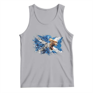 Roaring Scottish Lion Tank Top Braveheart Scotland Flag Pride TS02 Athletic Heather Print Your Wear