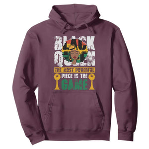 Black History Month Hoodie Black Queen The Most Powerful Piece In The Game Black Pride TS02 Maroon Printyourwear