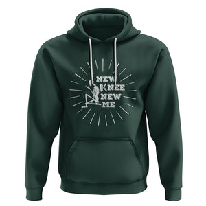 Knee Bone Skeleton Hoodie Knee Replacement Surgery Recovery New Knee New Me TS02 Dark Forest Green Printyourwear