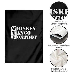 WTF Whiskey Tango Foxtrot Garden Flag Military Phonetic Alphabet Funny TS02 Print Your Wear