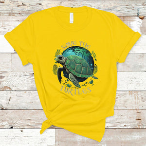 Ocean Day T Shirt Save The Turtles Sea Life TS02 Daisy Printyourwear