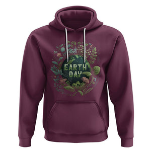 Earth Day Hoodie Green Planet TS02 Maroon Printyourwear