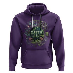 Earth Day Hoodie Green Planet TS02 Purple Printyourwear