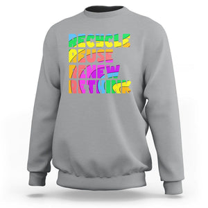 Earth Day Sweatshirt Recycle Reuse Renew Rethink The Four Rs TS02 Sport Gray Printyourwear