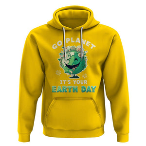 Earth Day Hoodie Go Planet It's Your Birthday Retro Groovy TS02 Daisy Printyourwear