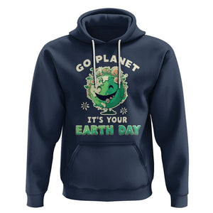 Earth Day Hoodie Go Planet It's Your Birthday Retro Groovy TS02 Navy Printyourwear