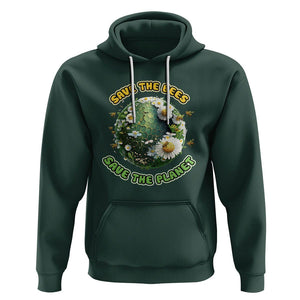 Earth Day Hoodie Save The Bees Save The Planet Beekeeper TS02 Dark Forest Green Printyourwear