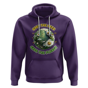 Earth Day Hoodie Save The Bees Save The Planet Beekeeper TS02 Purple Printyourwear