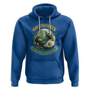 Earth Day Hoodie Save The Bees Save The Planet Beekeeper TS02 Royal Blue Printyourwear