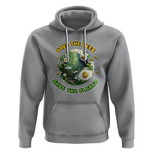 Earth Day Hoodie Save The Bees Save The Planet Beekeeper TS02 Sport Gray Printyourwear