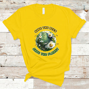 Earth Day T Shirt Save The Bees Save The Planet Beekeeper TS02 Daisy Printyourwear