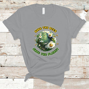 Earth Day T Shirt Save The Bees Save The Planet Beekeeper TS02 Sport Gray Printyourwear