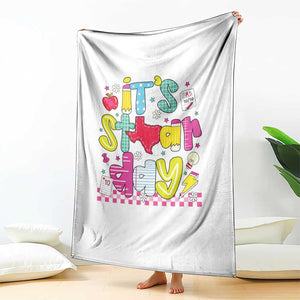Groovy Texas STAAR Day Throw Blanket Don't Stress Do Your Best Teacher Student Motivation TS02 Print Your Wear