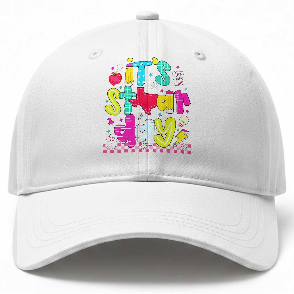 Groovy Texas STAAR Day Baseball Cap Don't Stress Do Your Best Teacher Student Motivation TS02 Print Your Wear