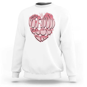 Retro 70s 80s Sweatshirt Get Your Glow On GLow Party Retro 70s 80s Graffiti Heart Shape TS02 White Print Your Wear