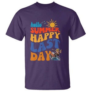 Summer Break T Shirt Happy Last Day of School Teacher Student Hello Summer TS02 Purple Print Your Wear