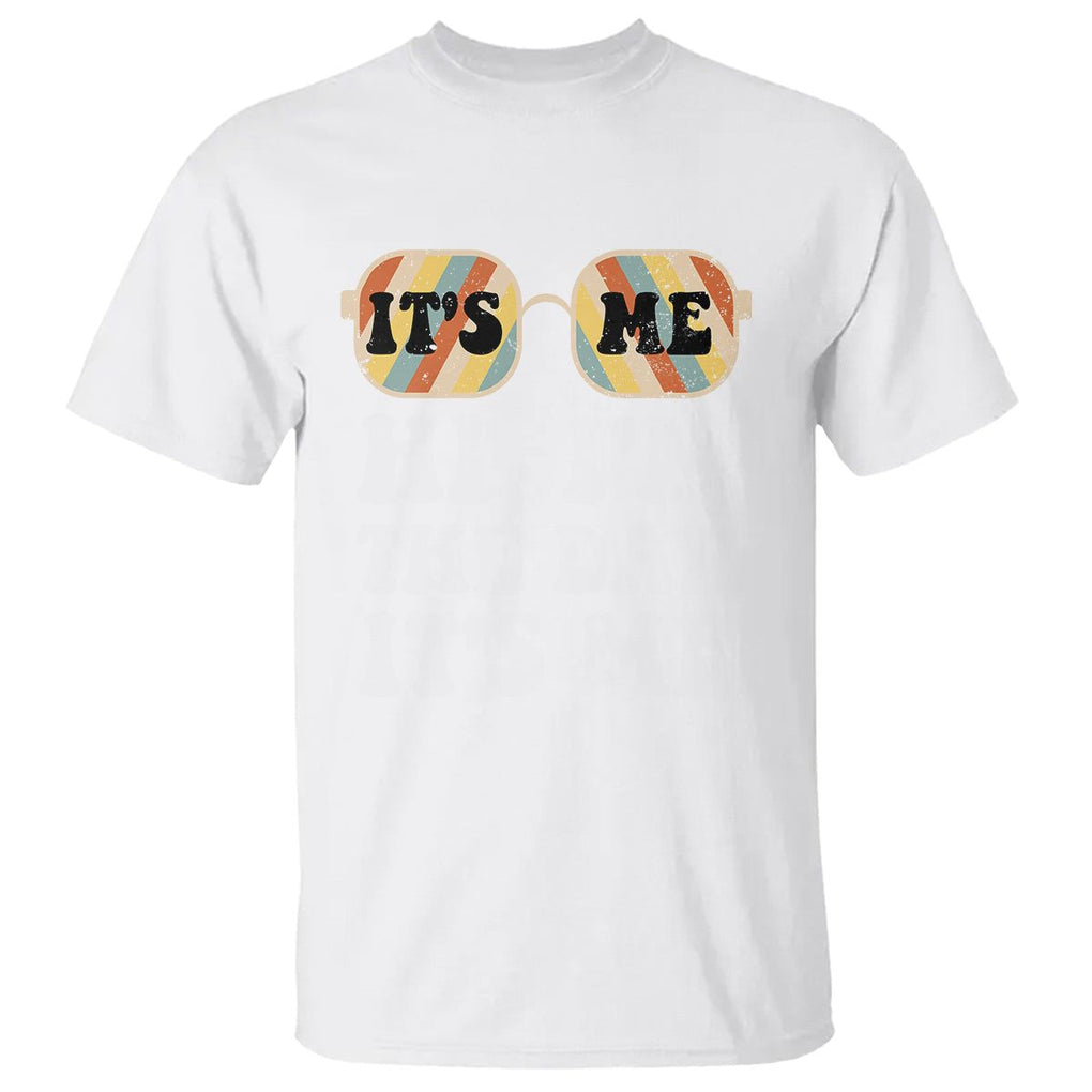 Funny Retro Dad T Shirt It's Me Hi I'm The Dad It's Me Father's Day TS02 White Print Your Wear