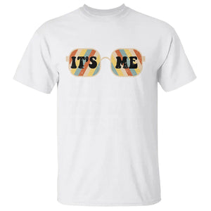 Funny Retro Dad T Shirt It's Me Hi I'm The Dad It's Me Father's Day TS02 White Print Your Wear