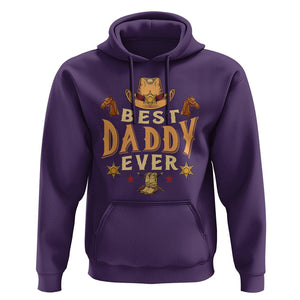 Horse Dad Hoodie Best Daddy Ever Retro Western Cowboy Style TS02 Purple Print Your Wear